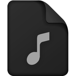 File Music Black icon